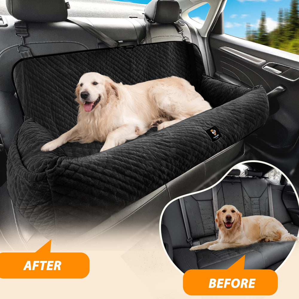 MagicFox siège dans un SUV en voyage, confort durable pour longues distances