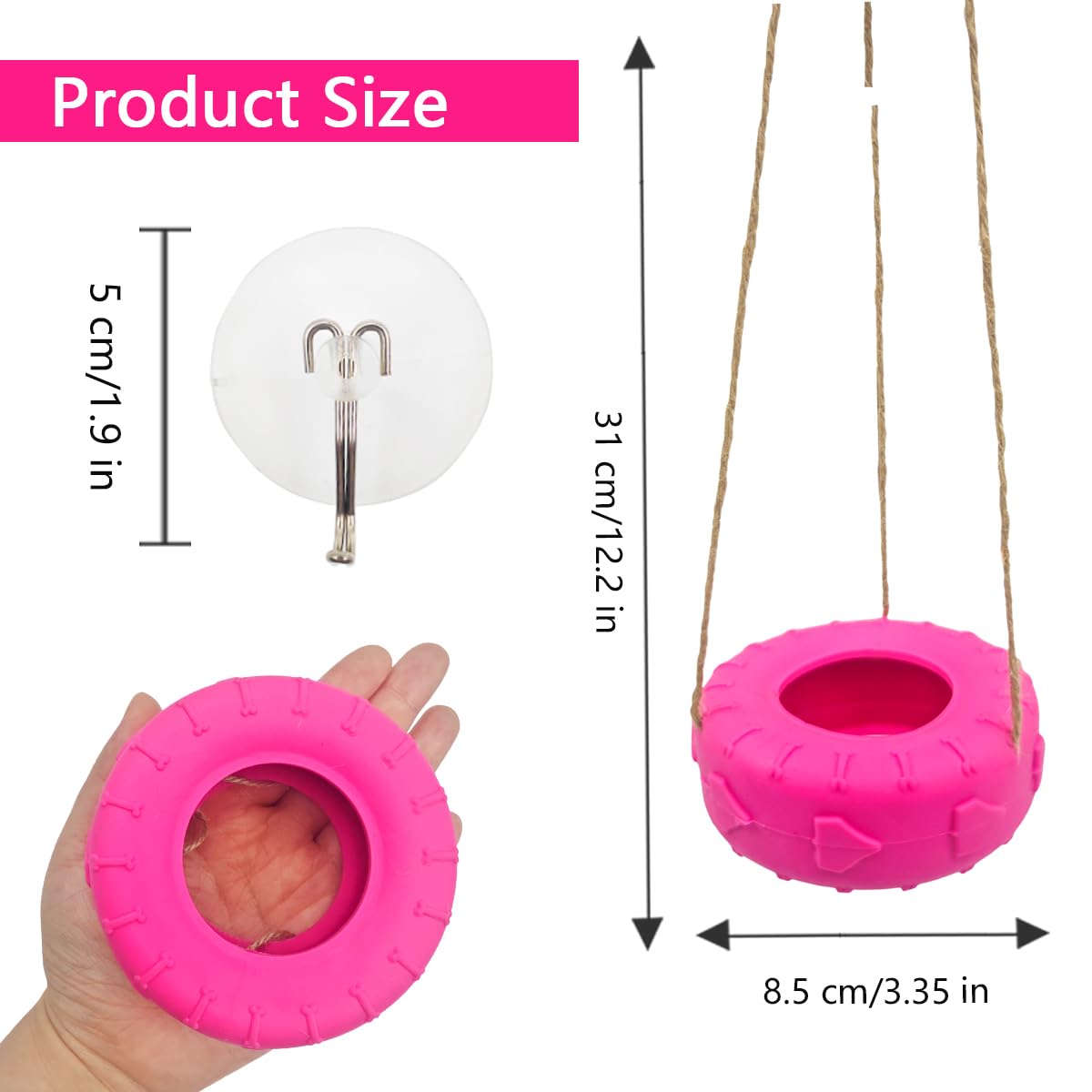 MAGNEECH balançoire comparaison taille, ajustement facile dans habitat