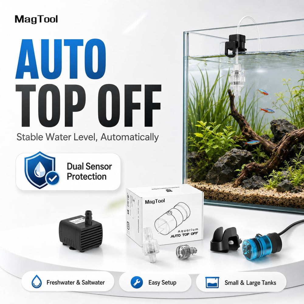 MagTool dans un aquarium récifal en situation réelle, maintien stable du niveau MagTool