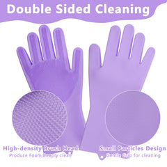 Maiiu gant utilisé pour laver un chien, massage apaisant et nettoyage efficace