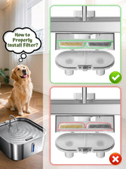 MAILOFY zone de boisson extra large pour confort de plusieurs chiens