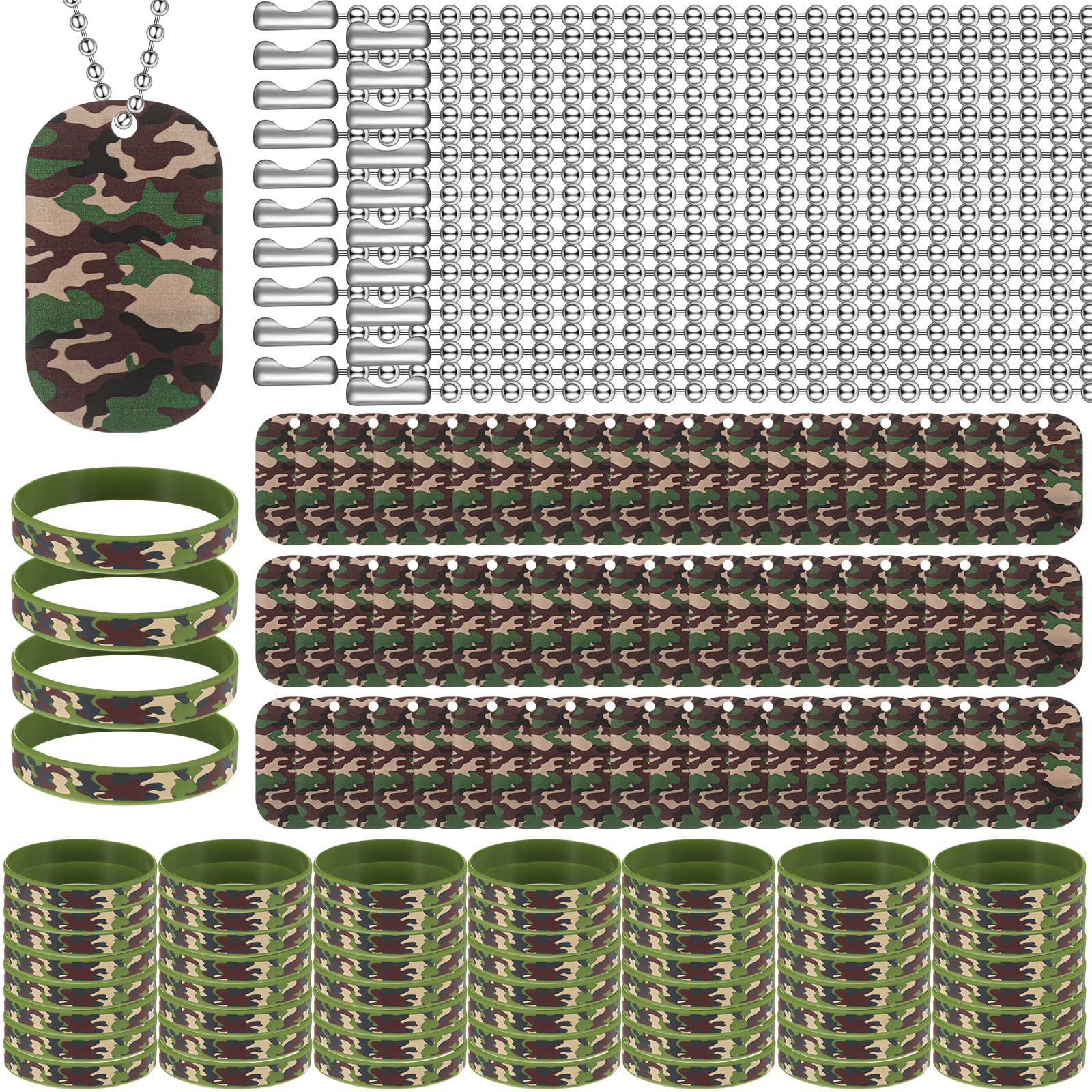 Maitys dog tag recto montrant motif camo et finition, accessoire style