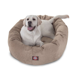 Majestic Pet lit face en micro-velvet montrant confort élégant