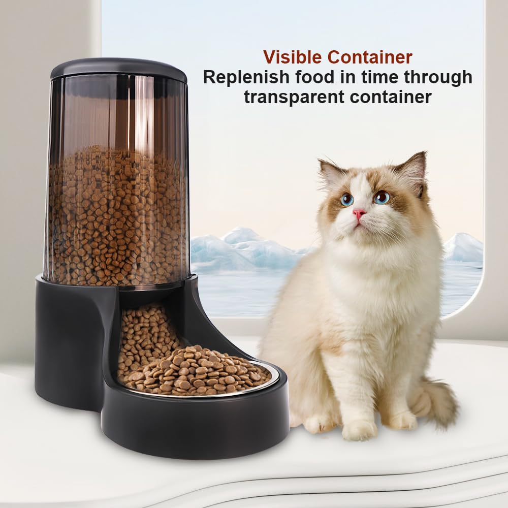 Makikuser profil du réservoir transparent pour contrôler facilement le niveau de croquettes