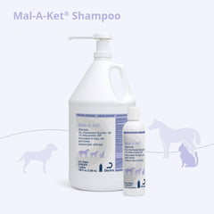 Mal-A-Ket en application sur chien nettoyant et dégraissant