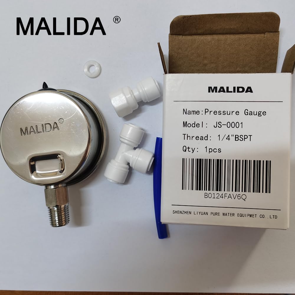 Malida raccords 1/4" et adaptateurs pour installation rapide