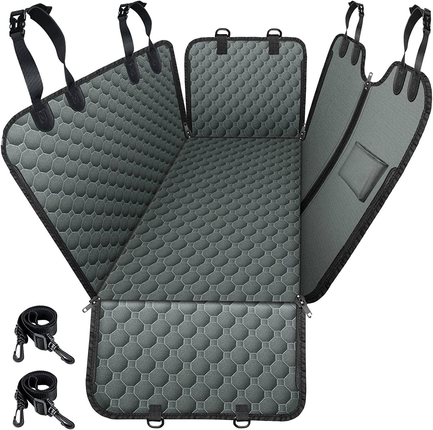 Mancro hamac face avant montrant couverture complète pour siège arrière et confort