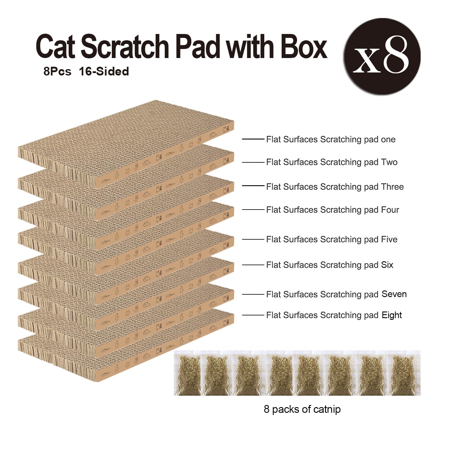 Mankaide gros plan sur la texture du carton pour stimulation des griffes