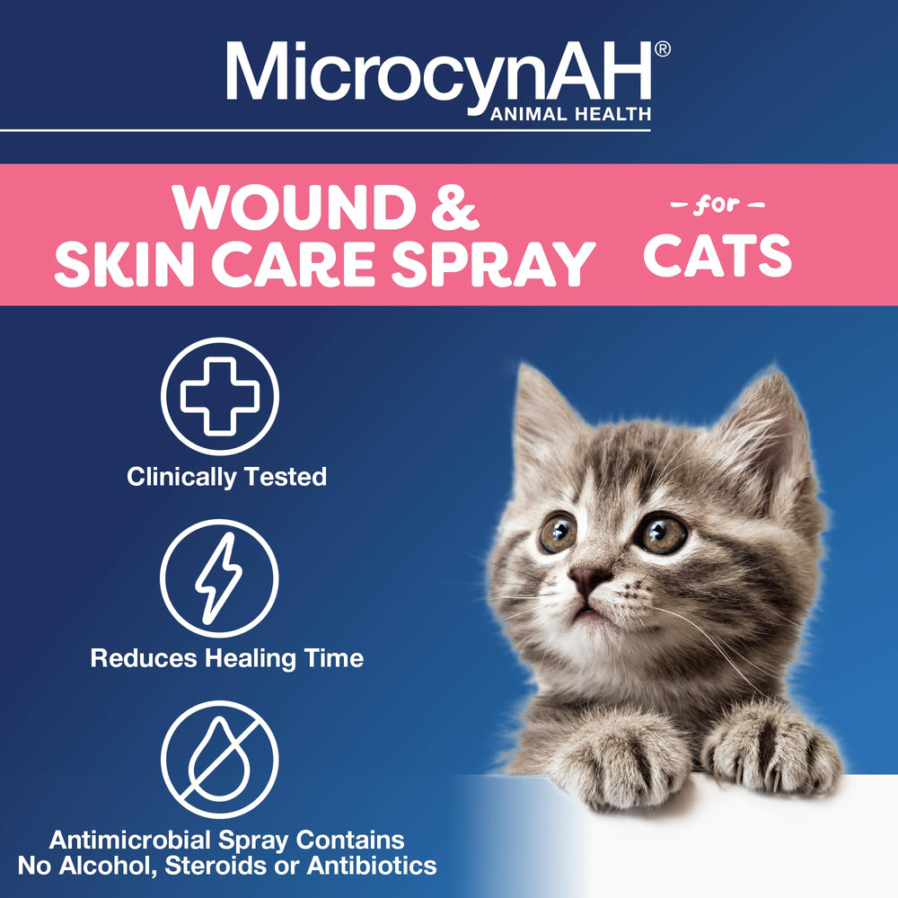 Manna Pro MicrocynAH en utilisation sur chat pour un soin rapide et facile