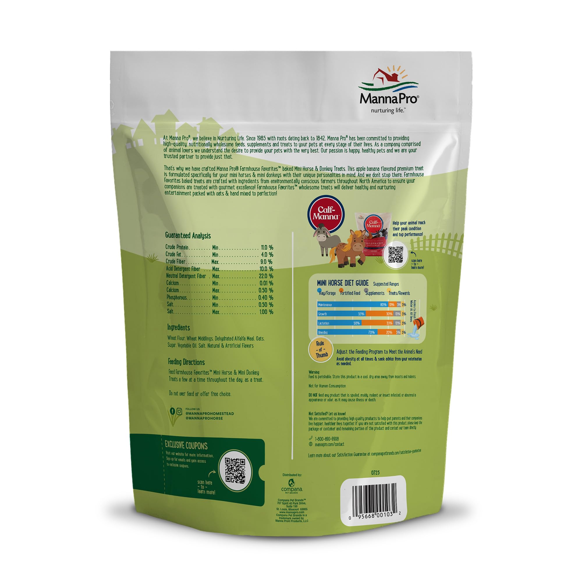Manna Pro scène de ferme usage démontrant interaction et récompense