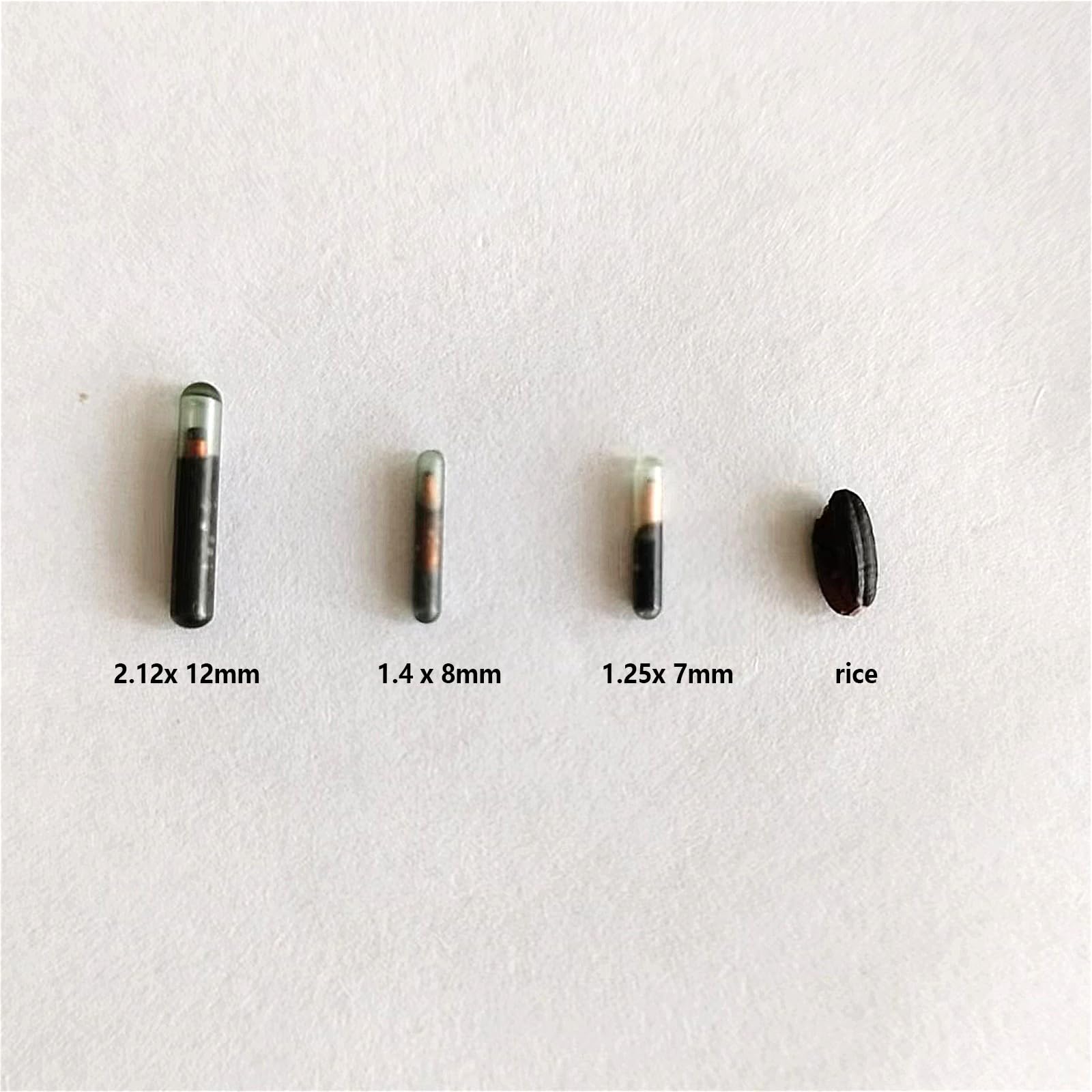 Manruta comparaison taille 1,4x8 mm sur règle pour choix adapté