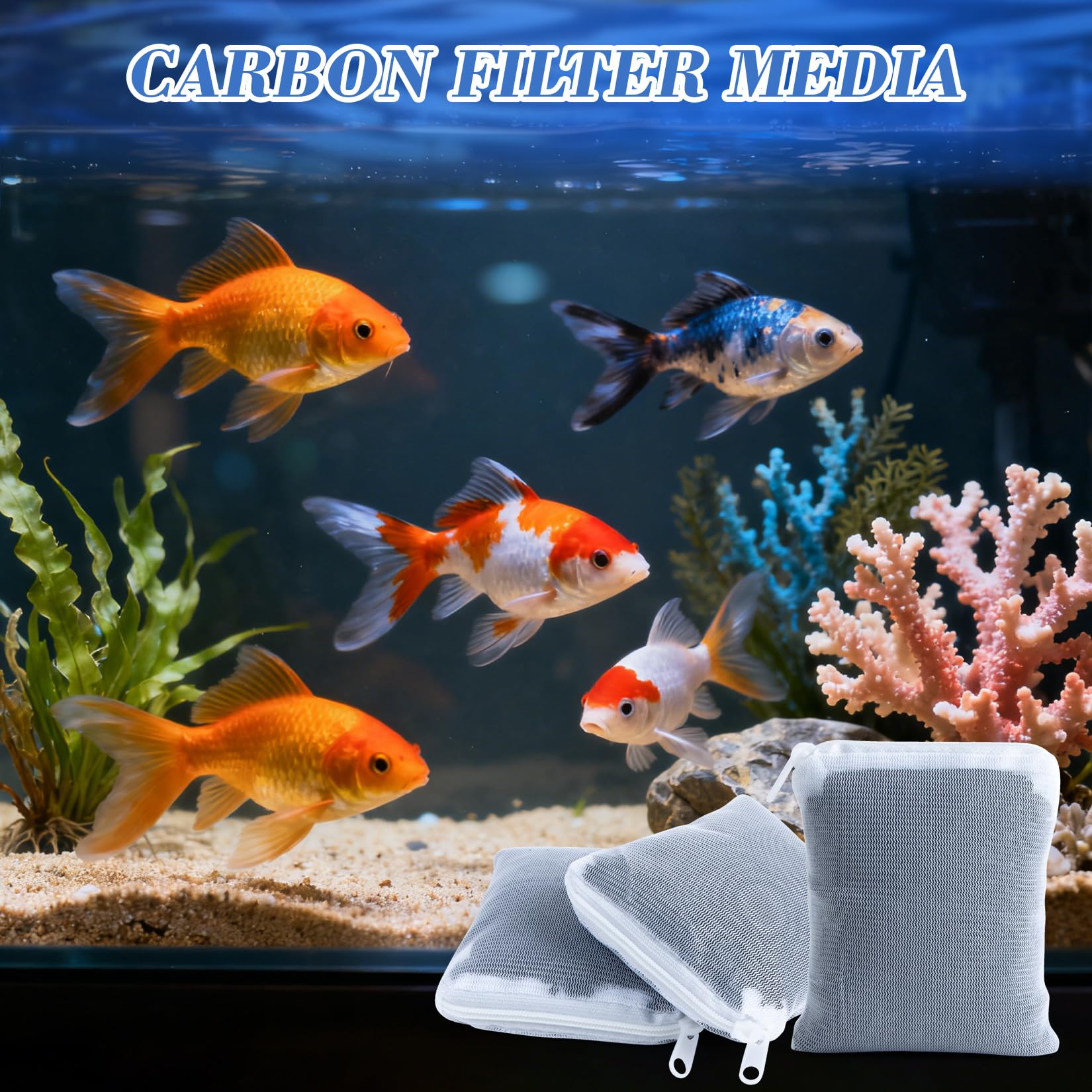 MAQIHAN sac posé dans filtre externe améliorant la filtration de l’aquarium