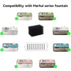 Marchul gros plan sur le filtre triple montrant les couches pour filtration efficace