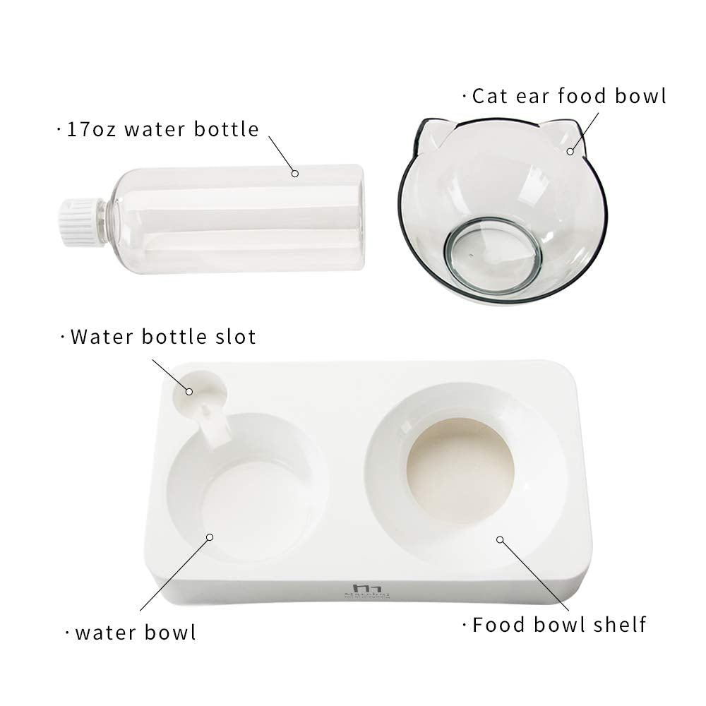 Marchul gamelle en usage par un chat, repas plus naturel et propre