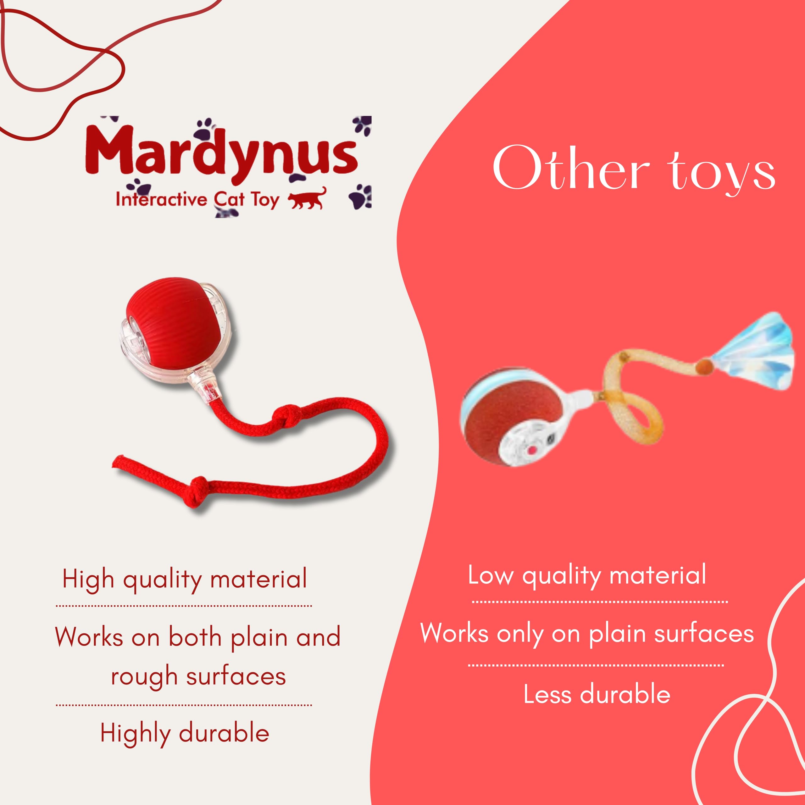 MARDYNUS Speedy Tail 2.0 à l’échelle près d’une main pour visualiser la taille