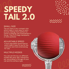 MARDYNUS Speedy Tail 2.0 en action avec un petit chien, favorise chasse simulée