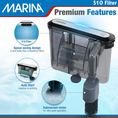 Marina S10 cartouches Bio-Clear et Bio-Carb incluses pour filtration complète