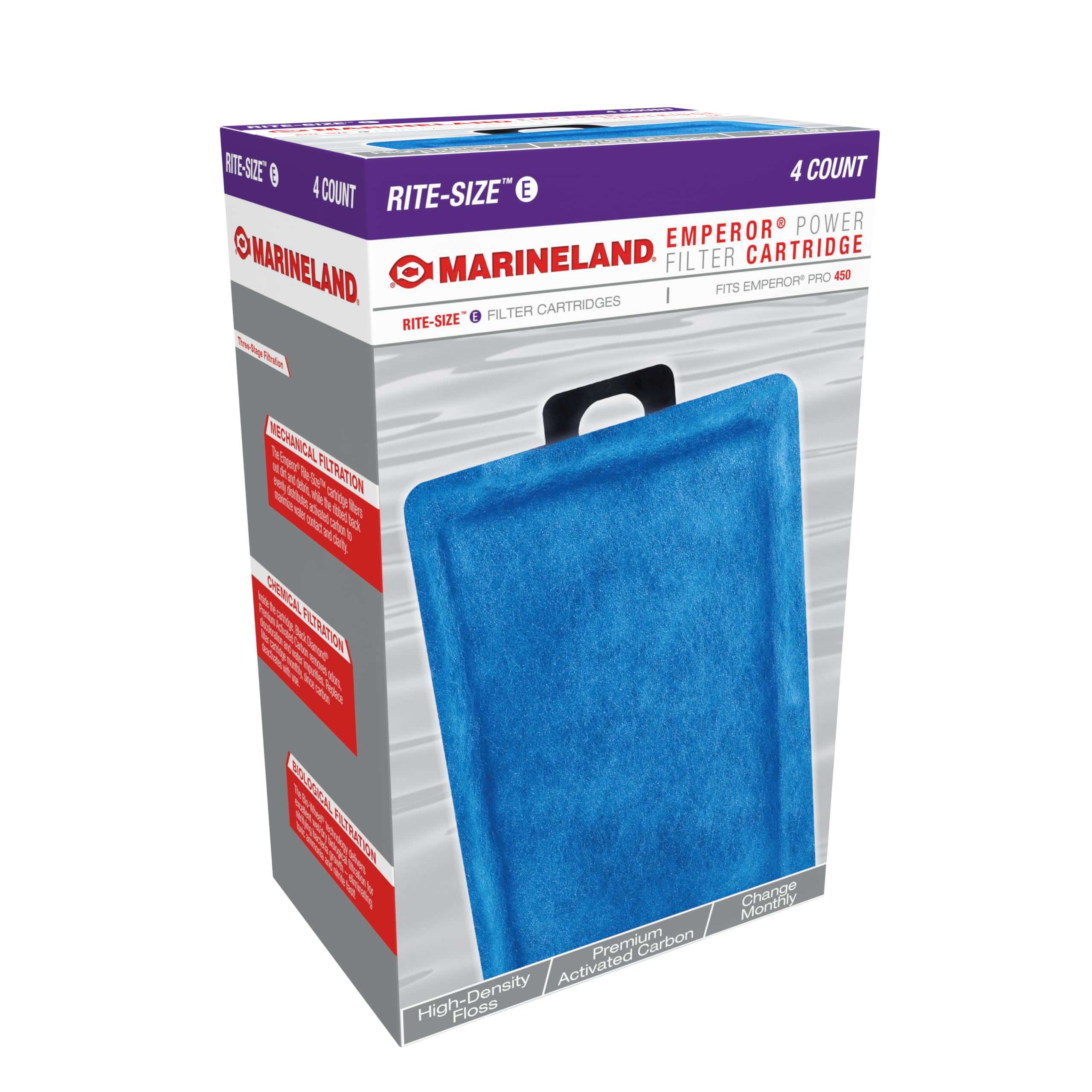 MarineLand comparaison taille de la cartouche illustrant dimensions pour filtre