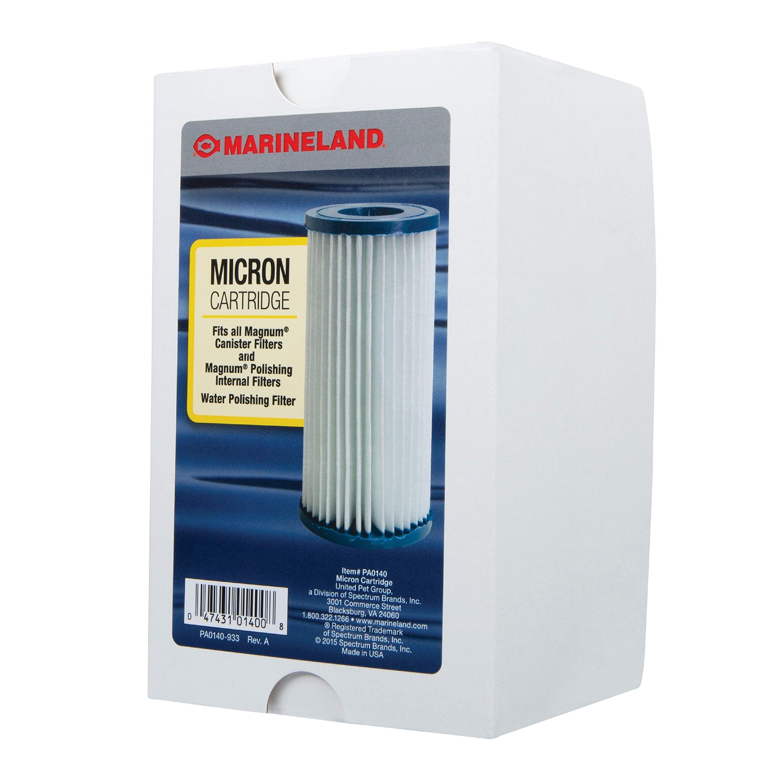 MarineLand cartouche Micron comparaison taille illustrant ajustement exact