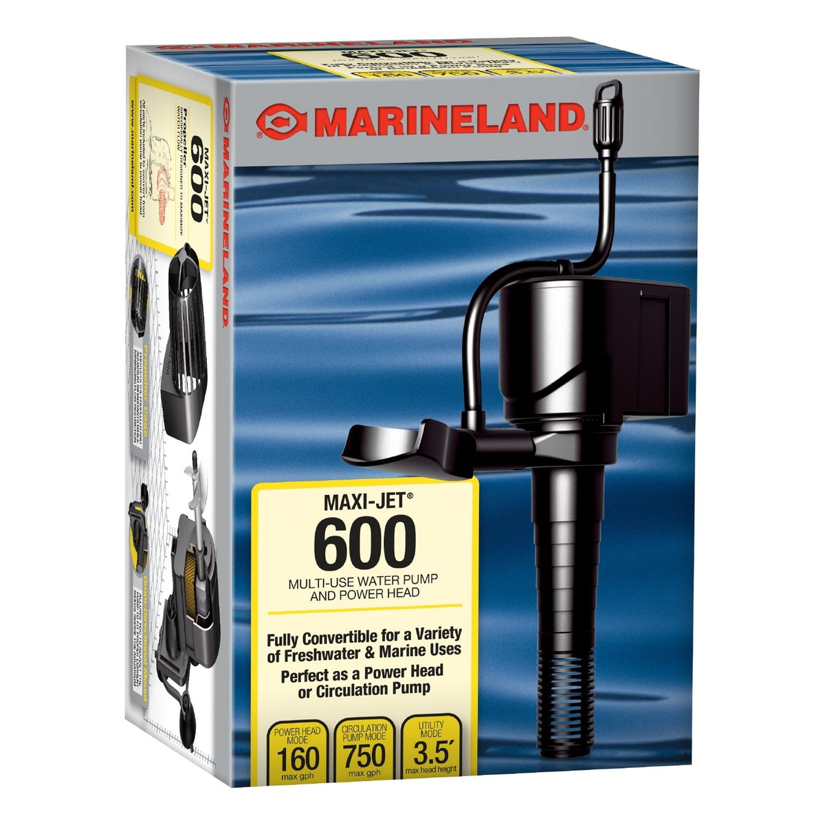 Marineland Maxi-Jet 600 face avant montrant la compacité et performance