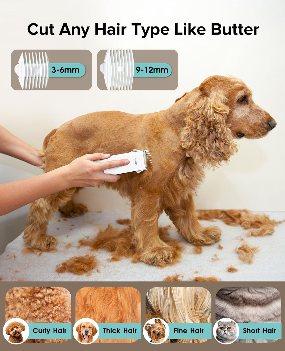 Marvljojo en usage sur chien facilitant coupe sans tiraillement ni blocage