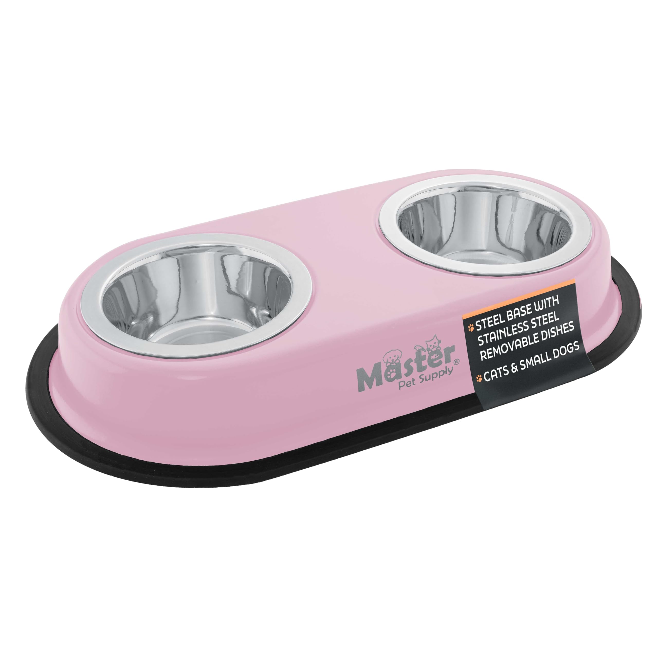 Master Pet Supply gamelles face rose quartz, design stable et élégant