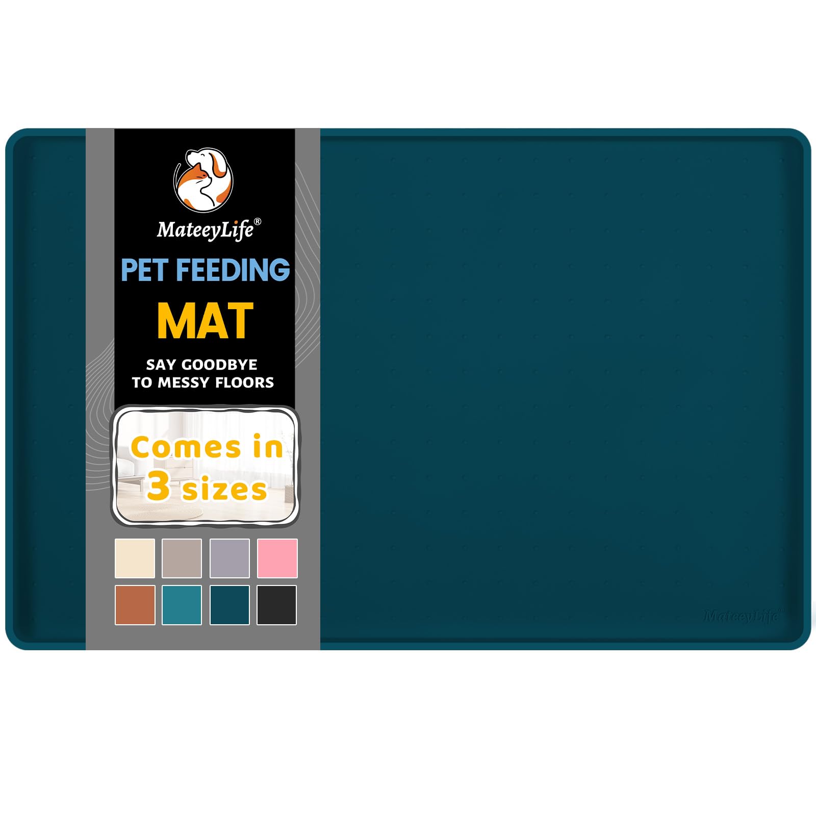 MateeyLife tapis avant gamelles protégeant le sol contre éclaboussures
