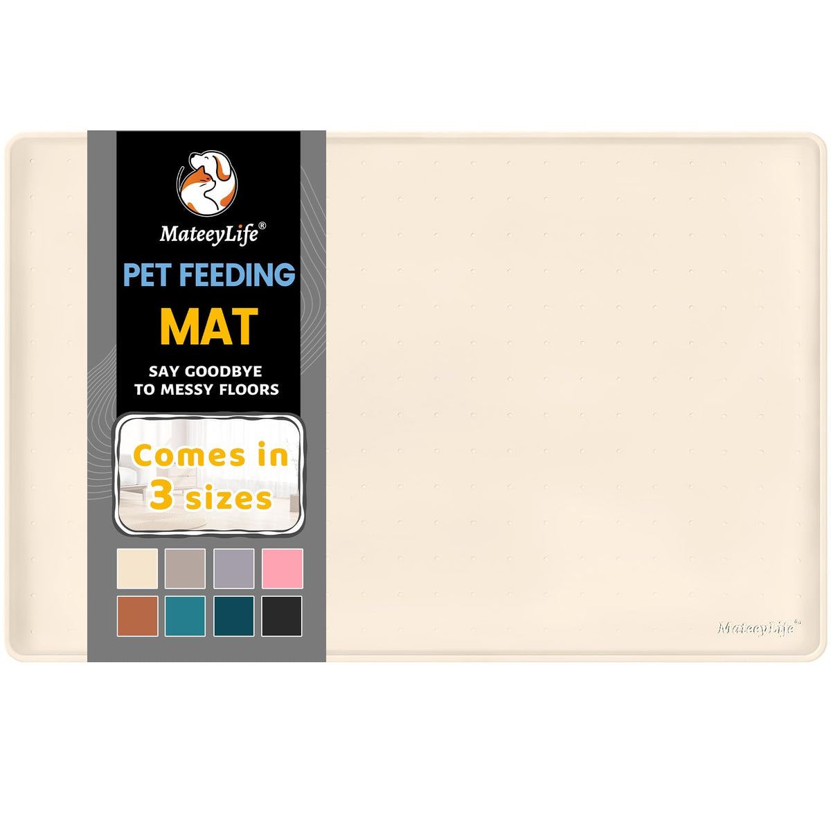 MateeyLife tapis devant emballage montrant protection du sol