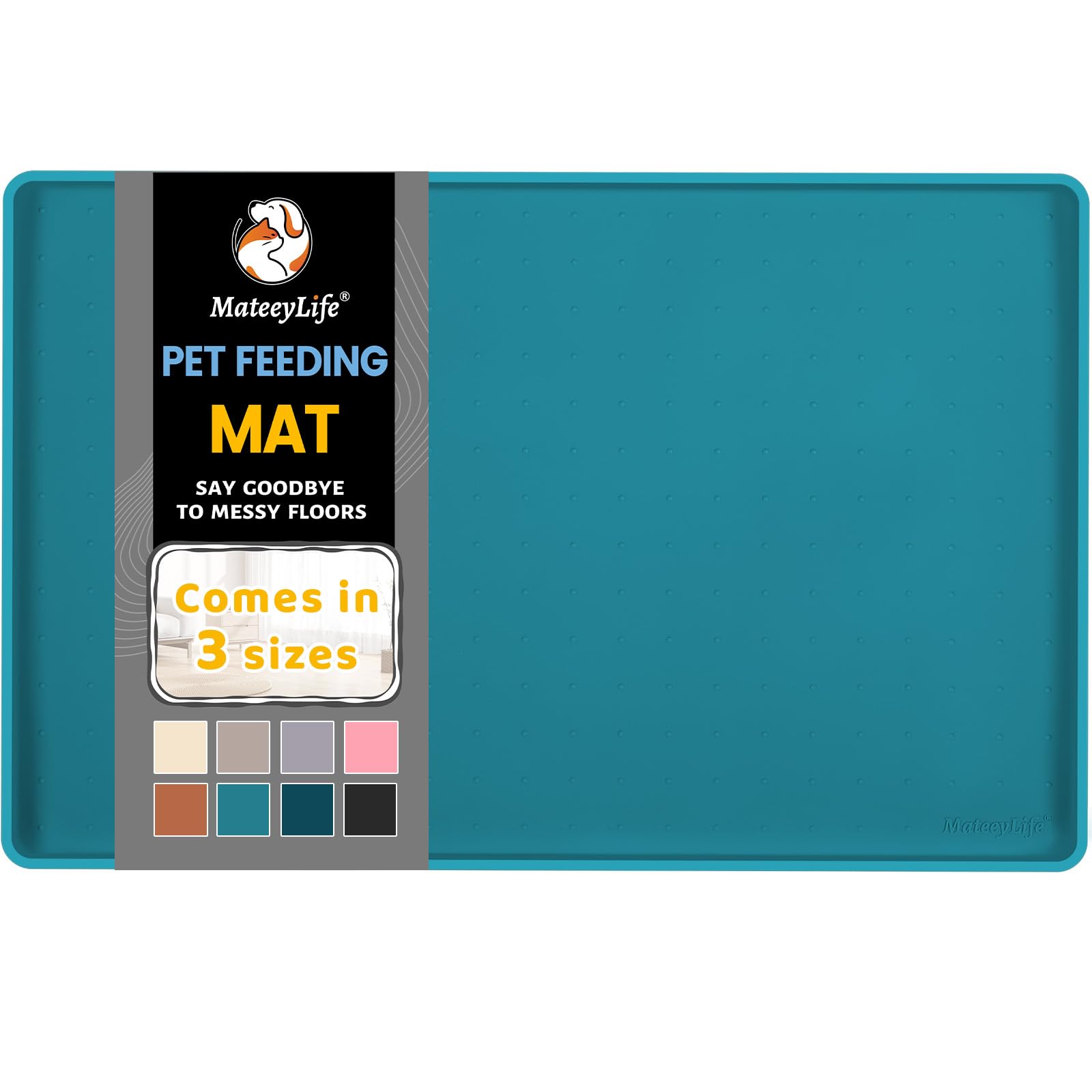 MateeyLife tapis face avant du packaging montrant protection sol pratique