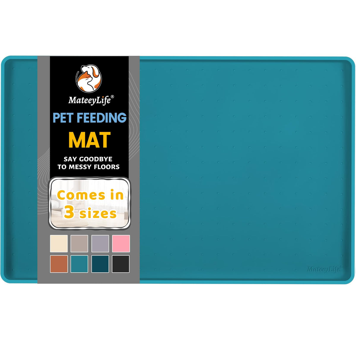 MateeyLife tapis face avant du packaging montrant protection sol pratique