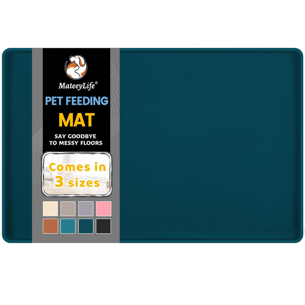 MateeyLife vue avant du tapis protégeant le sol et facilitant le repas