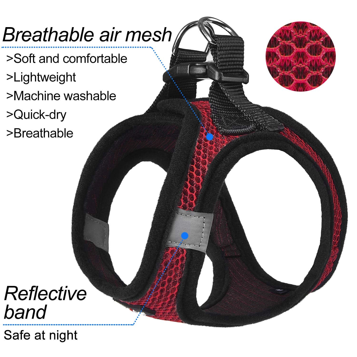 Matilor détail mesh respirant qui garde l'animal au frais
