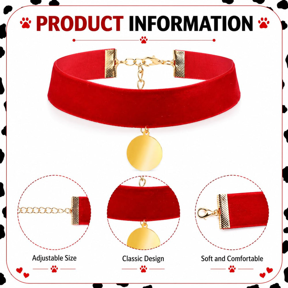 Matiniy collier en velours ajustable, aspect doux et élégant pour confort