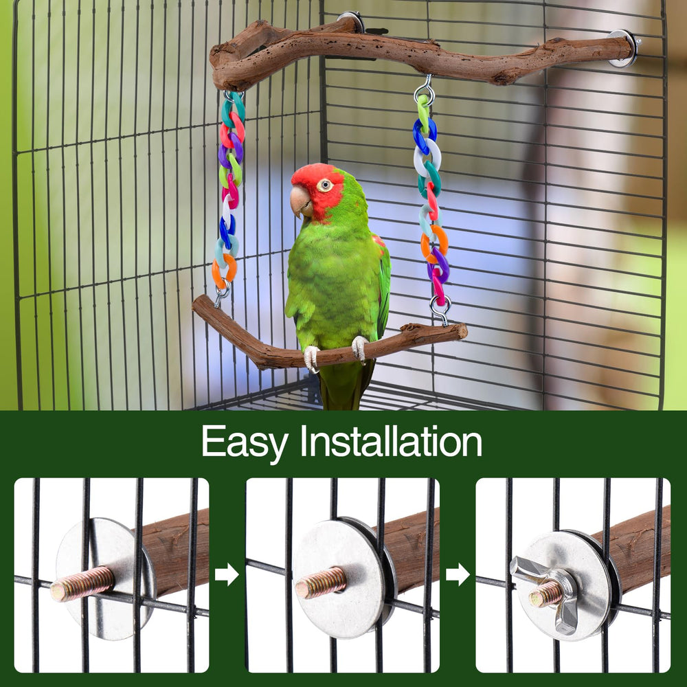 Matutinus perchoir dans une cage style de vie enrichit environnement oiseau