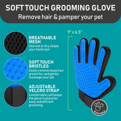 Maxpower Planet brosse utilisée sur un chien réduisant visiblement les poils lâches
