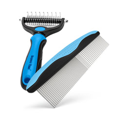 Maxpower Planet gros plan dents du râteau pour retirer nœuds et sous-poil sans irriter