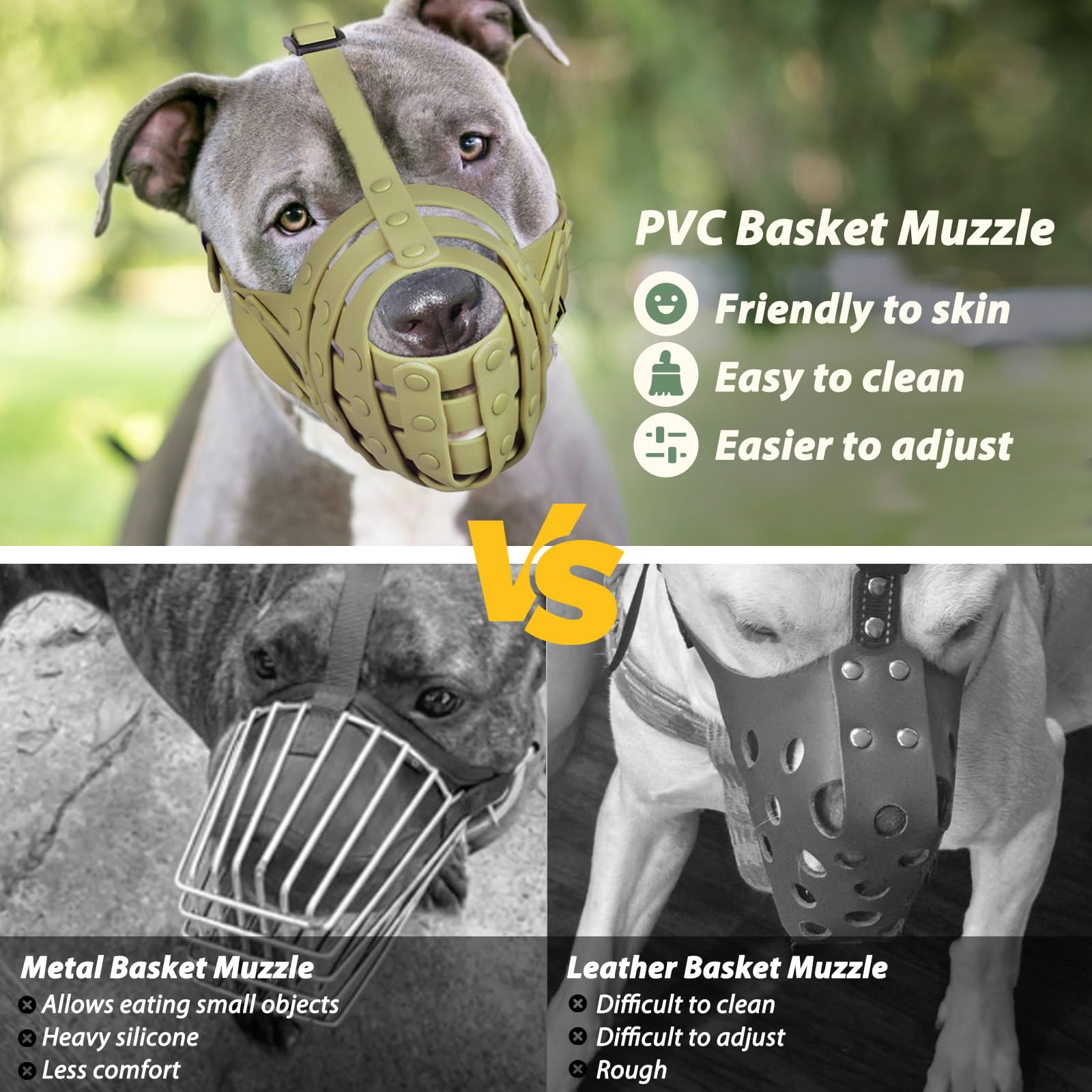 Mayerzon chien buvant avec muselière panier facilité d'hydratation