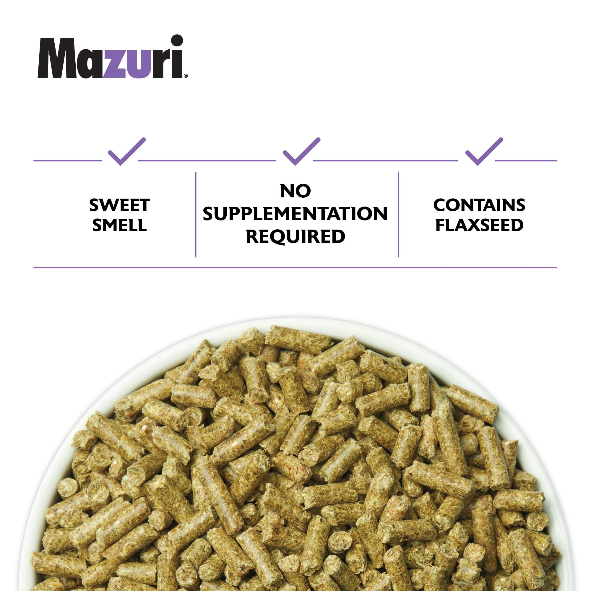 Mazuri comparaison taille dans la main illustre portion et granulométrie