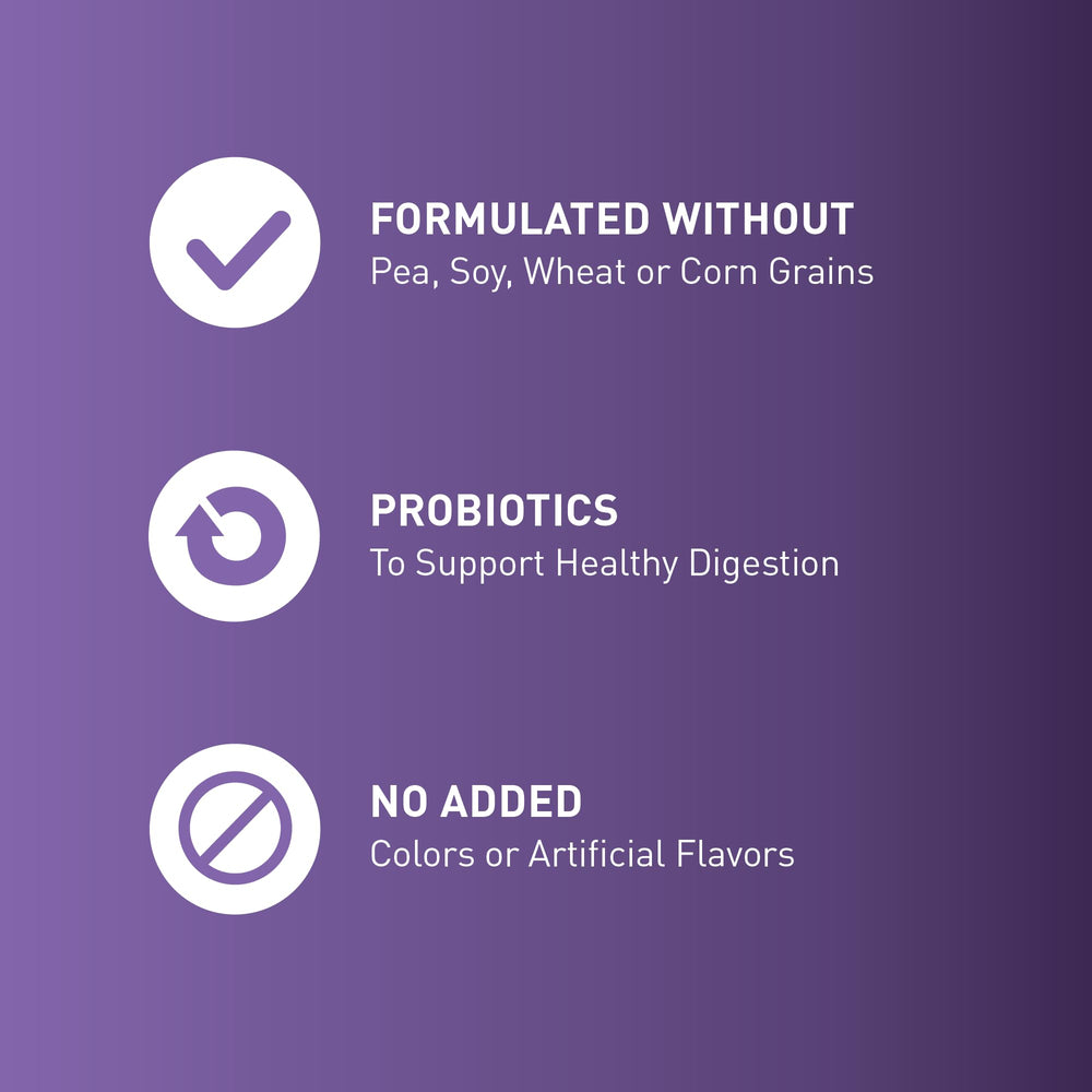 Mazuri étiquette nutritionnelle détaillée montrant taurine et probiotiques