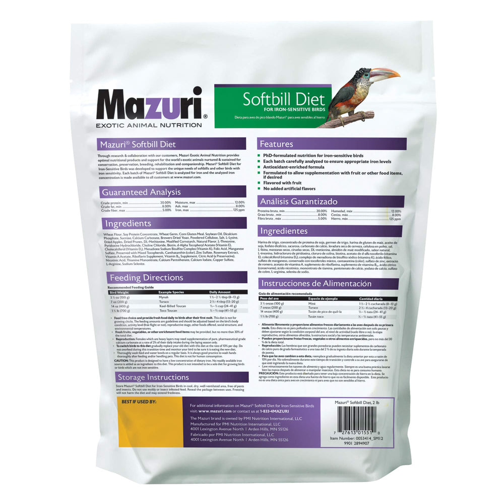 mazuri gros plan des granulés indiquant appétence et formulation équilibrée