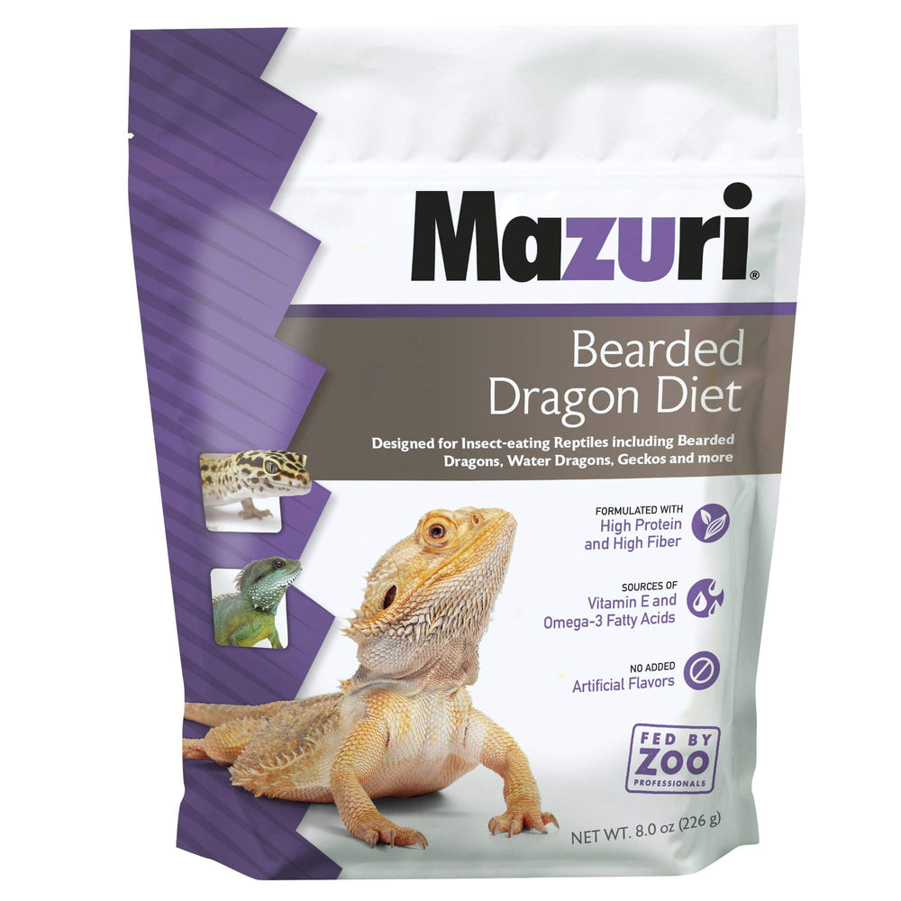 Mazuri sachet avant montrant emballage et praticité pour stockage