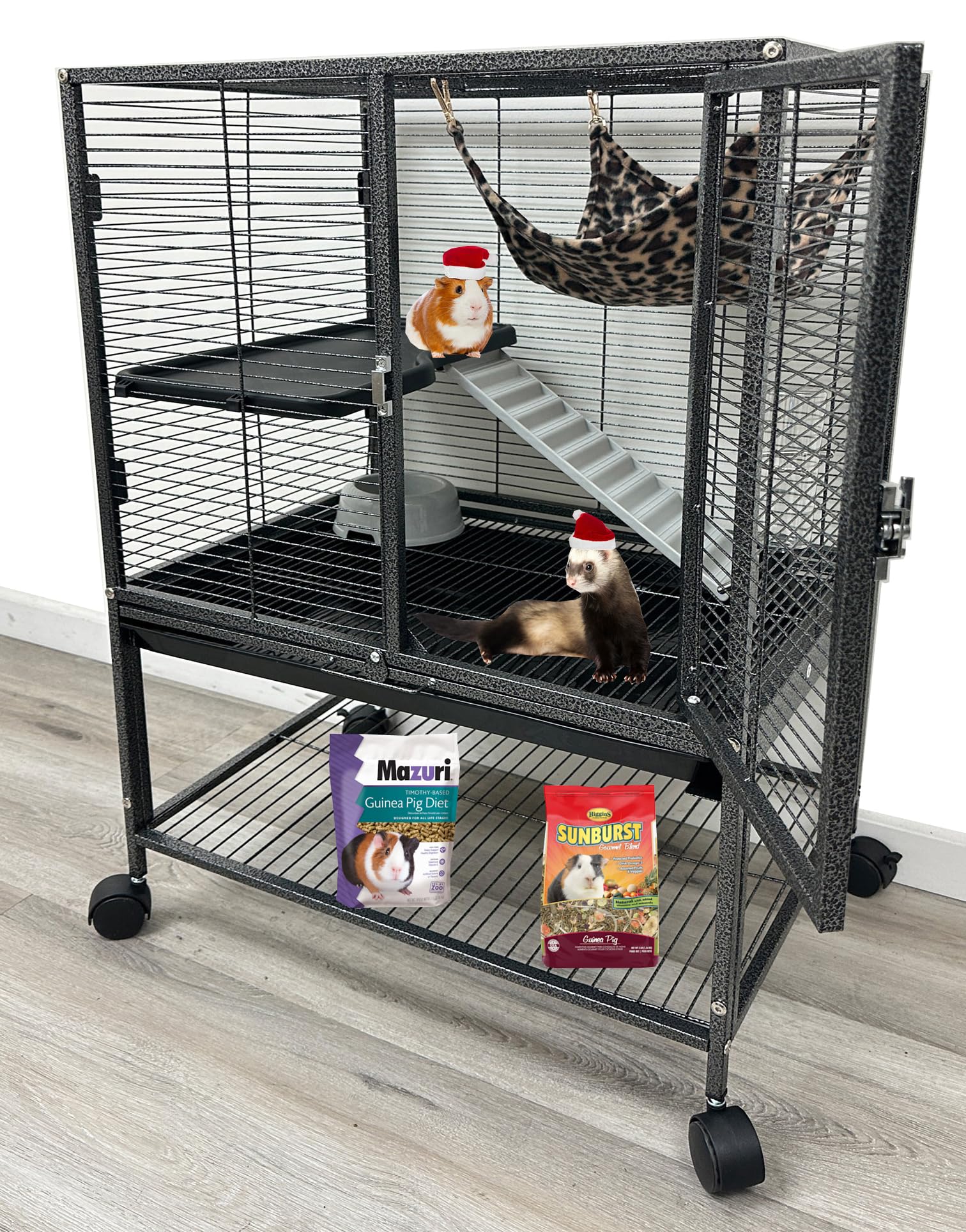 Mcage cage de face en fer forgé solide, sécurité et robustesse