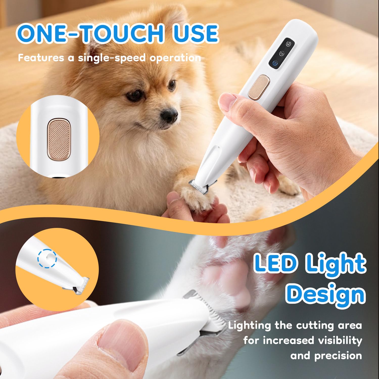 Mcbazel câble de charge USB et petite brosse incluses pour entretien facile