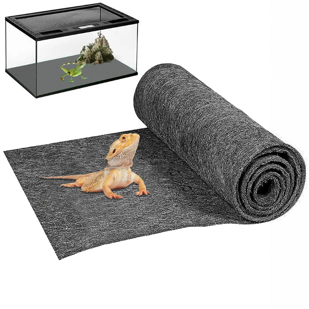 Mechpia vue avant du tapis pour terrarium protégeant le sol