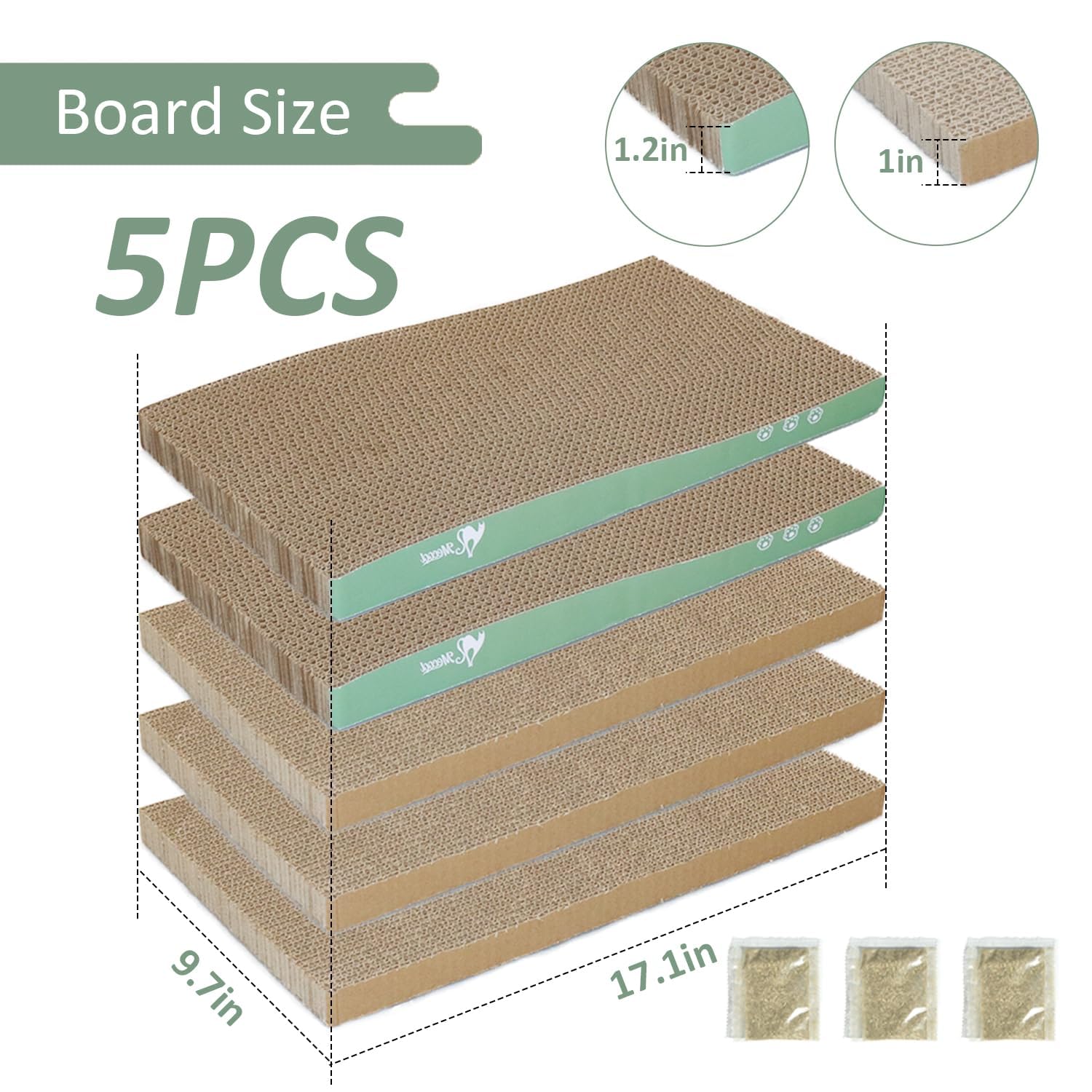 MECOOL gros plan texture carton ondulé attirant les griffes du chat
