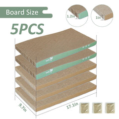 MECOOL gros plan texture carton ondulé attirant les griffes du chat