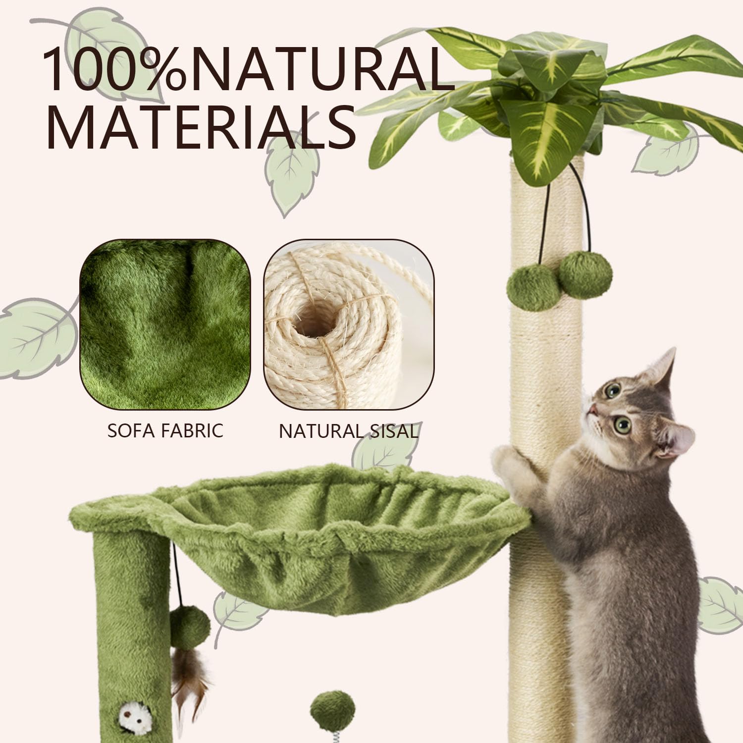 MECOOL détail poteau sisal durable pour protéger vos meubles