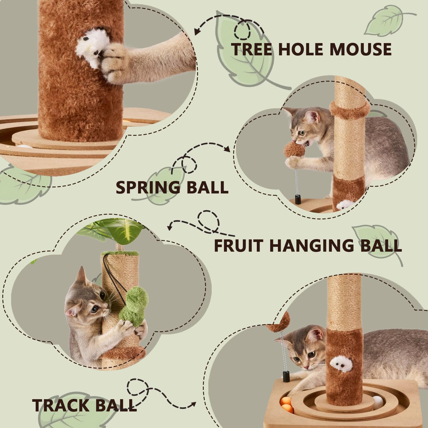 MECOOL souris dans niche activant l'instinct de chasse du chat