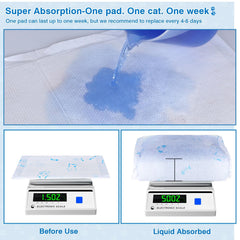 MED coussinet installé dans un bac compatible Tidy Cats pour entretien facile