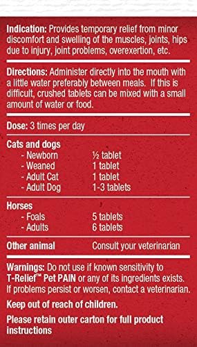 Routine de soins avec MediNatura T-Relief sur une étagère de pharmacie pour animaux